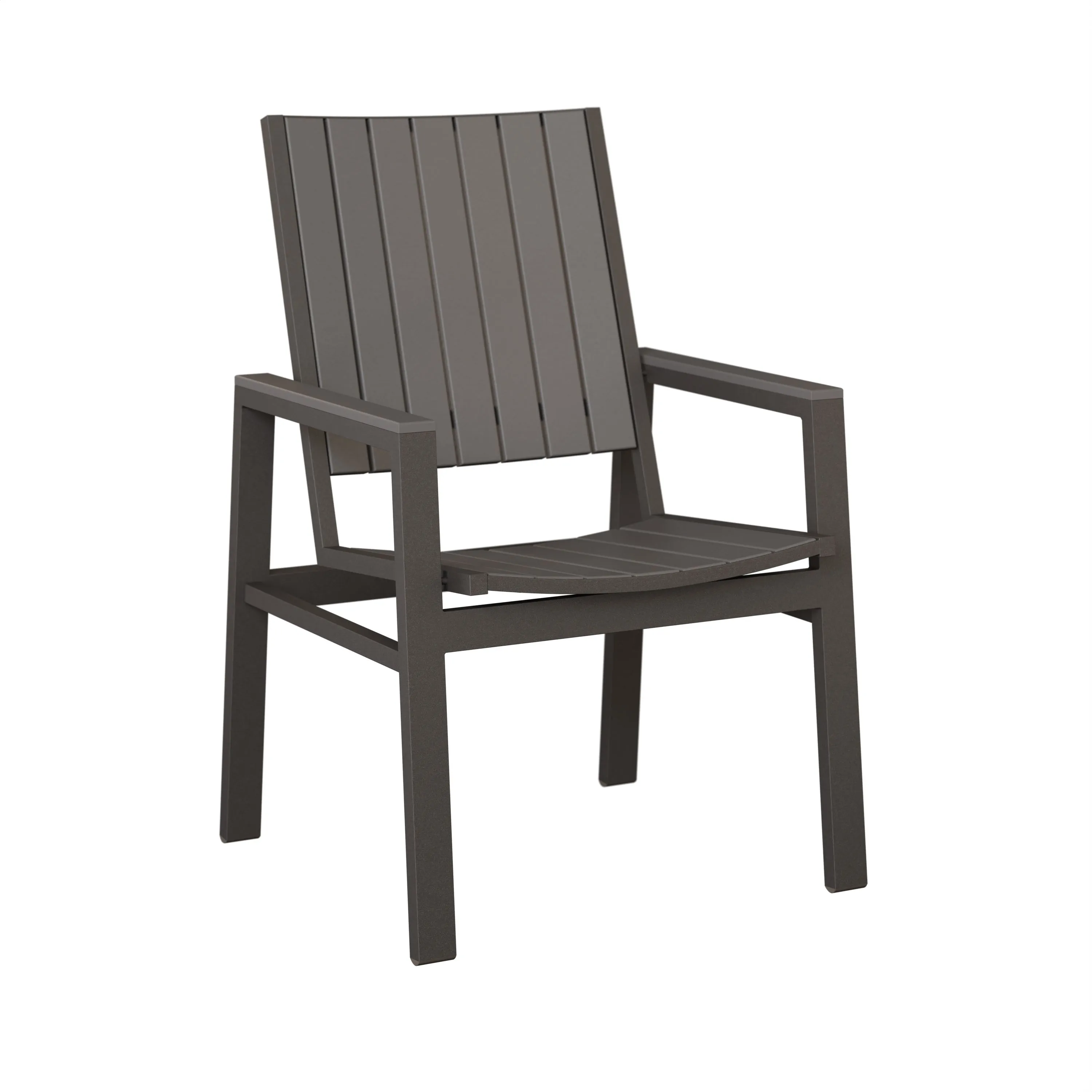 Vida Aluminum+Poly Dining Chair by Berlin Gardens - Granite Speckle, Light Gray Vida Aluminum+Poly Dining Chair by Berlin Gardens - 191-VDP