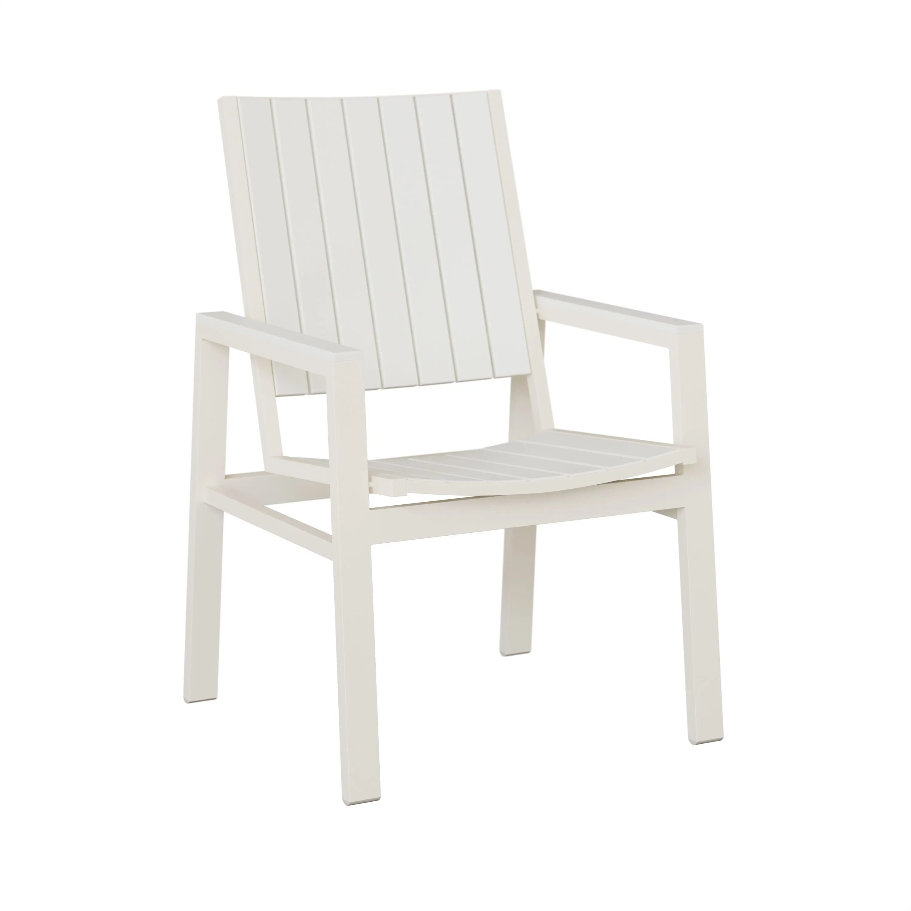 Vida Aluminum+Poly Dining Chair by Berlin Gardens - White, White Vida Aluminum+Poly Dining Chair by Berlin Gardens - 191-VDP