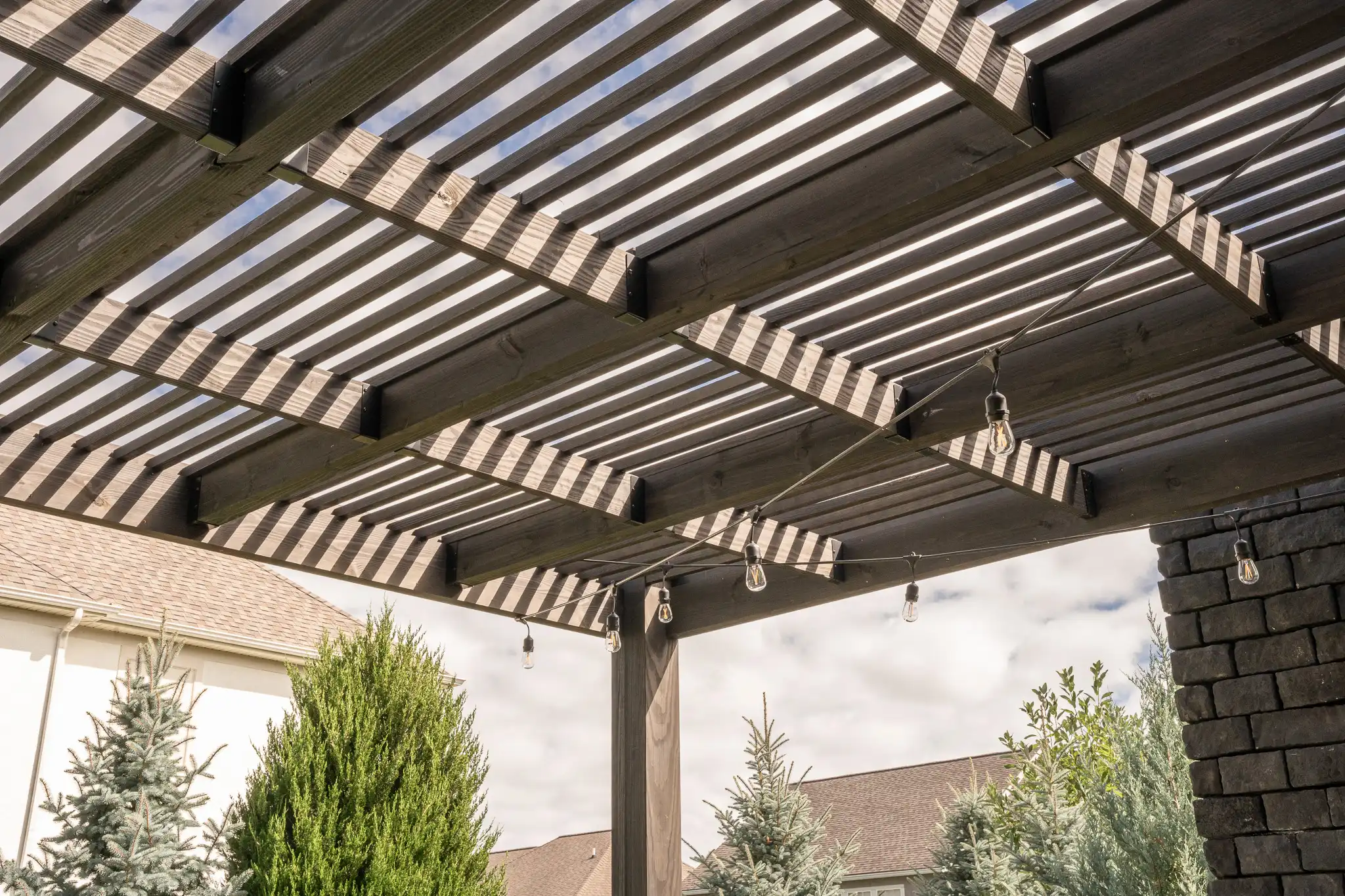 Vineyard Wood Pergola from Berlin Gardens - Vineyard Wood Pergola from Berlin Gardens - 191-VINEYARD