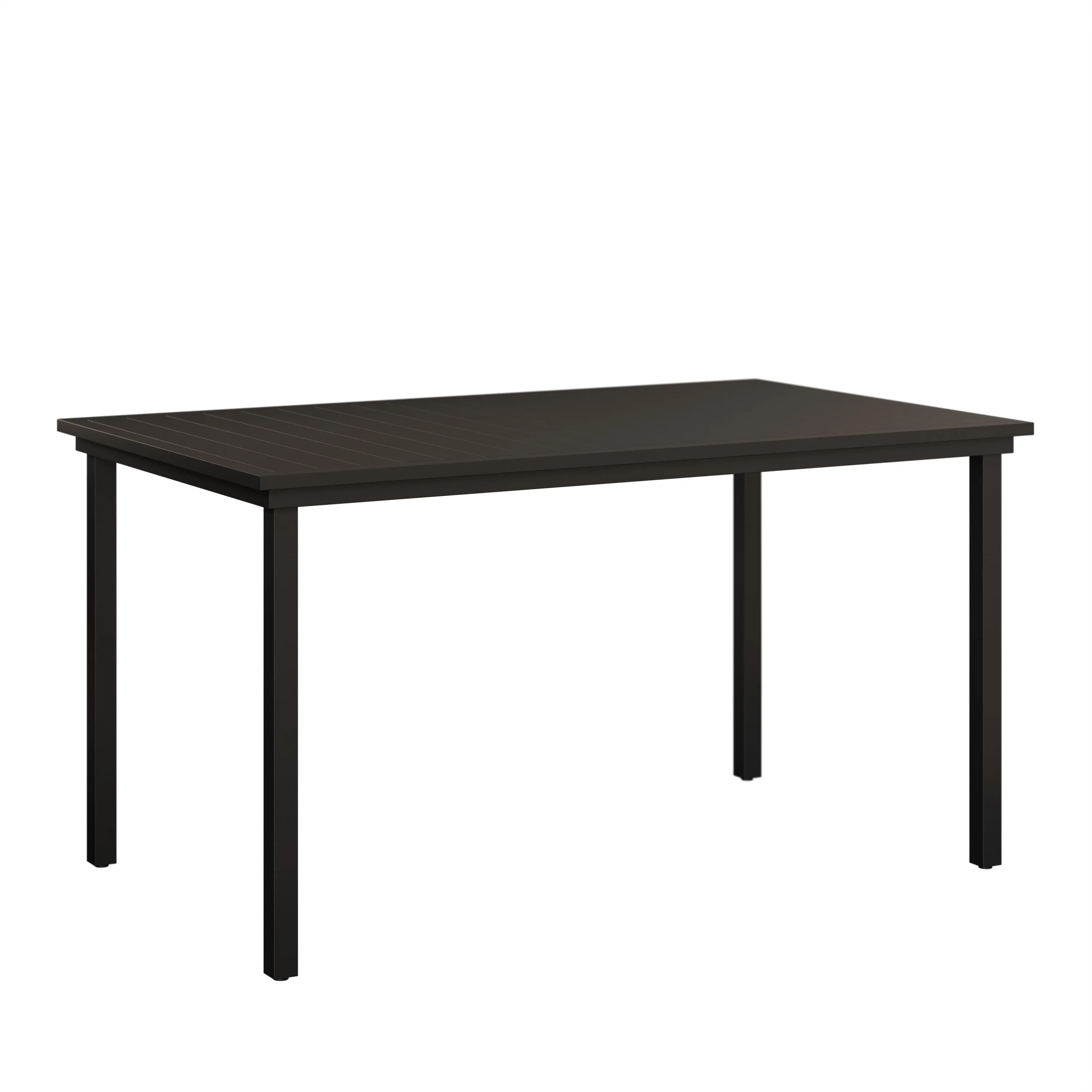 Vida 44" X 73" Aluminum+Poly Bar Table by Berlin Gardens - Black, Black Vida 44" X 73" Aluminum+Poly Bar Table by Berlin Gardens - 191-VPRT4473B