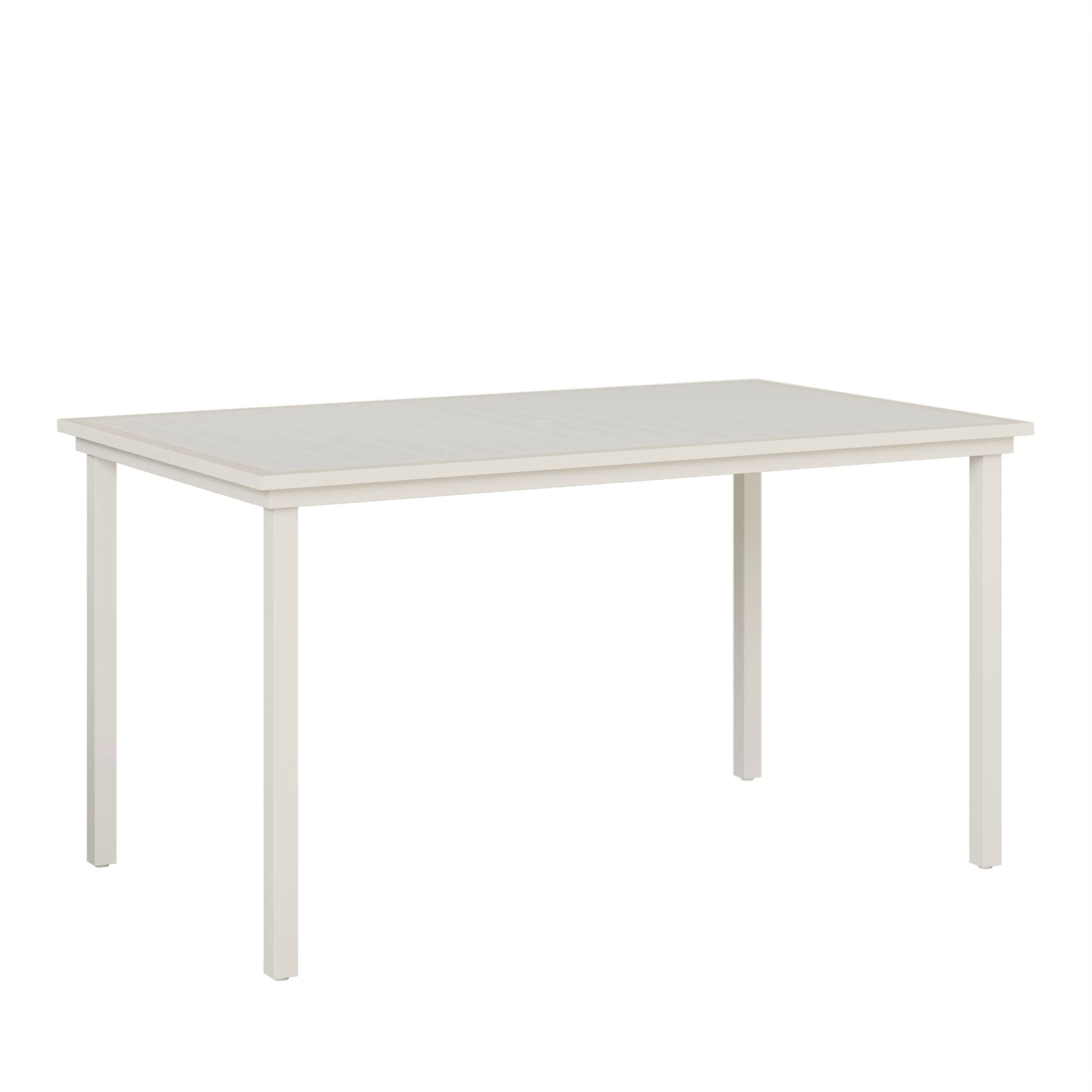 Vida 44" X 73" Aluminum+Poly Bar Table by Berlin Gardens - White, White Vida 44" X 73" Aluminum+Poly Bar Table by Berlin Gardens - 191-VPRT4473B