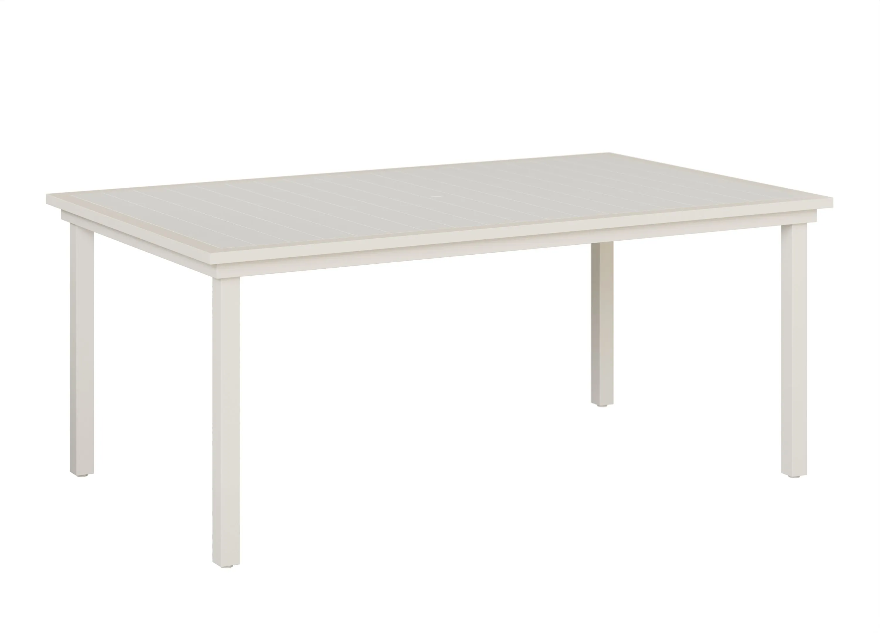 Vida 44" X 73" Aluminum+Poly Dining Table by Berlin Gardens - White, White Vida 44" X 73" Aluminum+Poly Dining Table by Berlin Gardens - 191-VPRT4473D