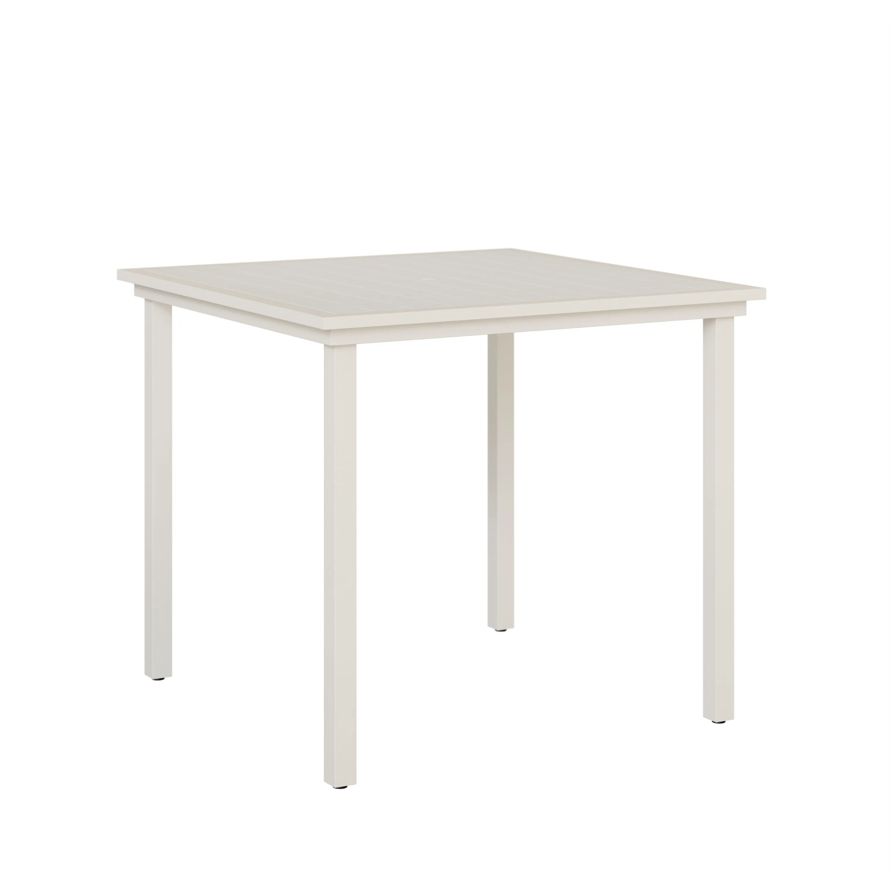 Vida Poly 44" Aluminum Square Bar Table by Berlin Gardens - White, White Vida Poly 44" Aluminum Square Bar Table by Berlin Gardens - 191-VPST0044B