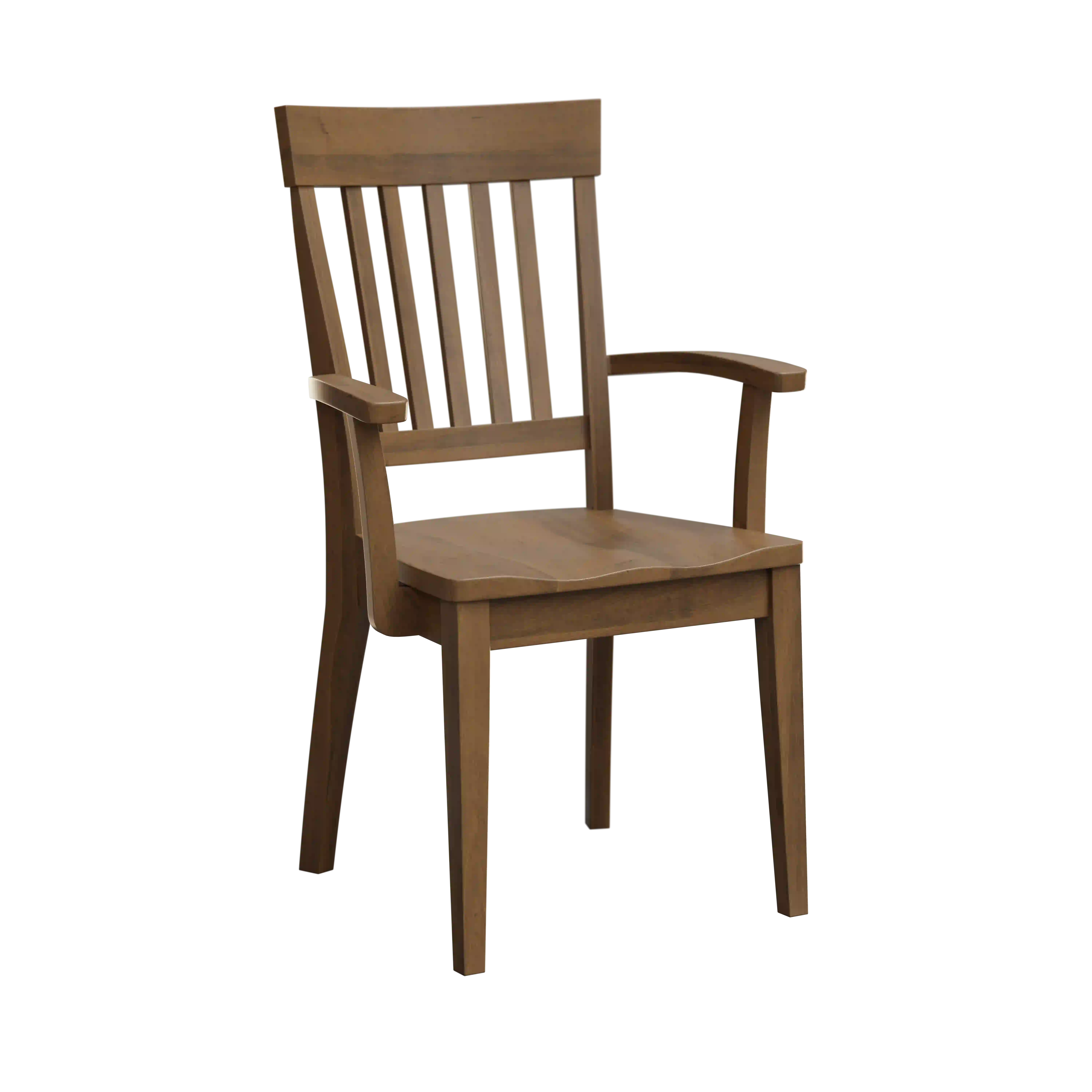 Amish Kenton Solid Hardwood Dining Arm Chair - No, , , , , Brown Maple Maple, Lightbrown Amish Kenton Solid Hardwood Dining Arm Chair - 281-037-HXZ