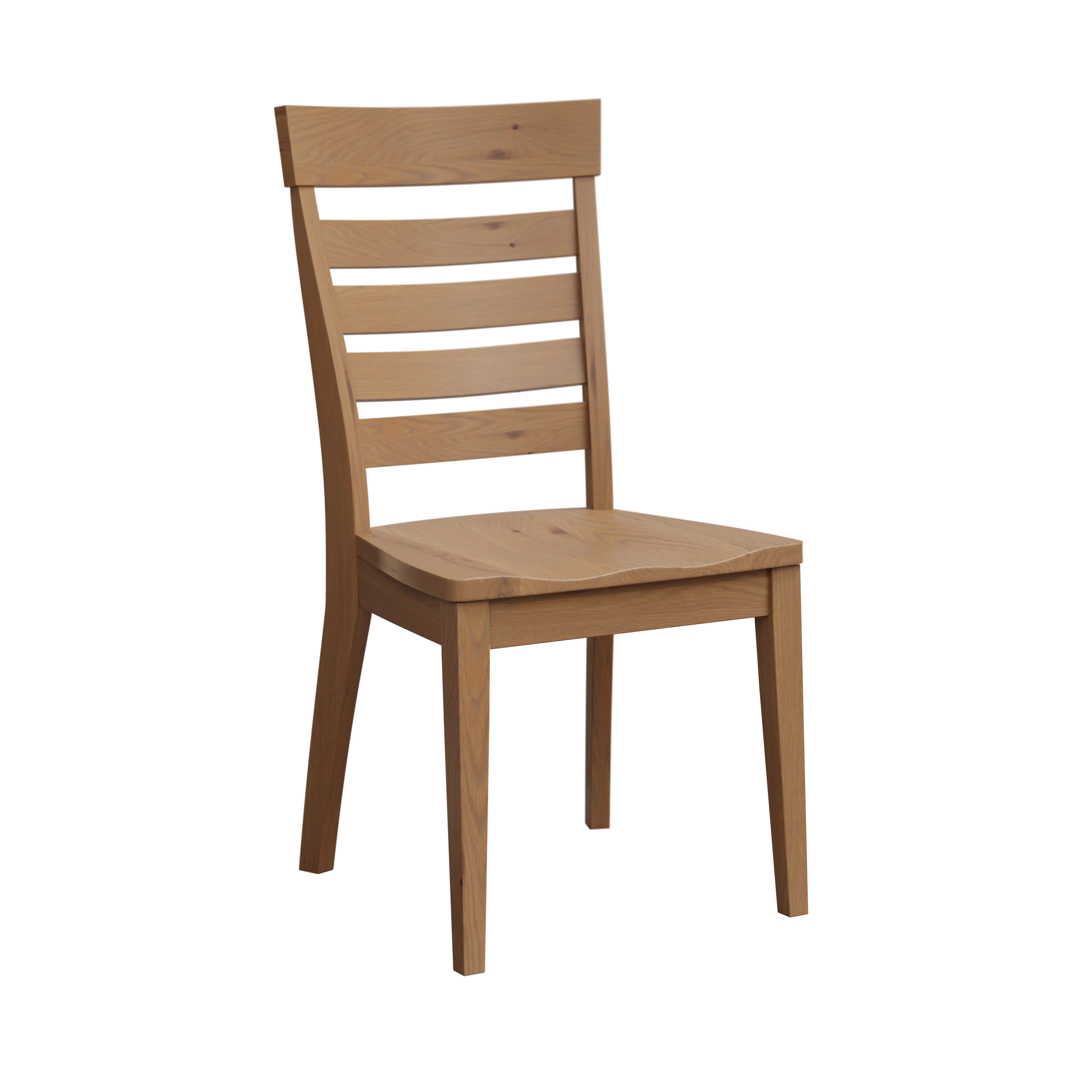 Amish Parma Solid Hardwood Dining Side Chair - No, , , , , Rustic White Oak, Seashell Amish Parma Solid Hardwood Dining Side Chair - 281-038-MPZ