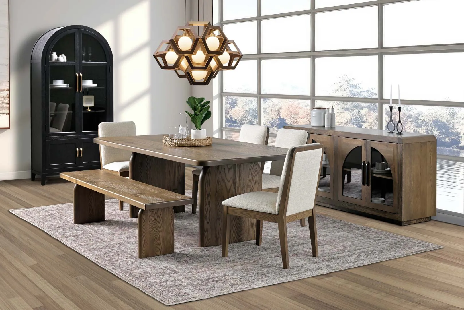 Amish Durham Trestle Solid Hardwood Dining Table - No, , , , , Rustic White Oak, Lightbrown Amish Durham Trestle Solid Hardwood Dining Table - 281-411-QXYIB