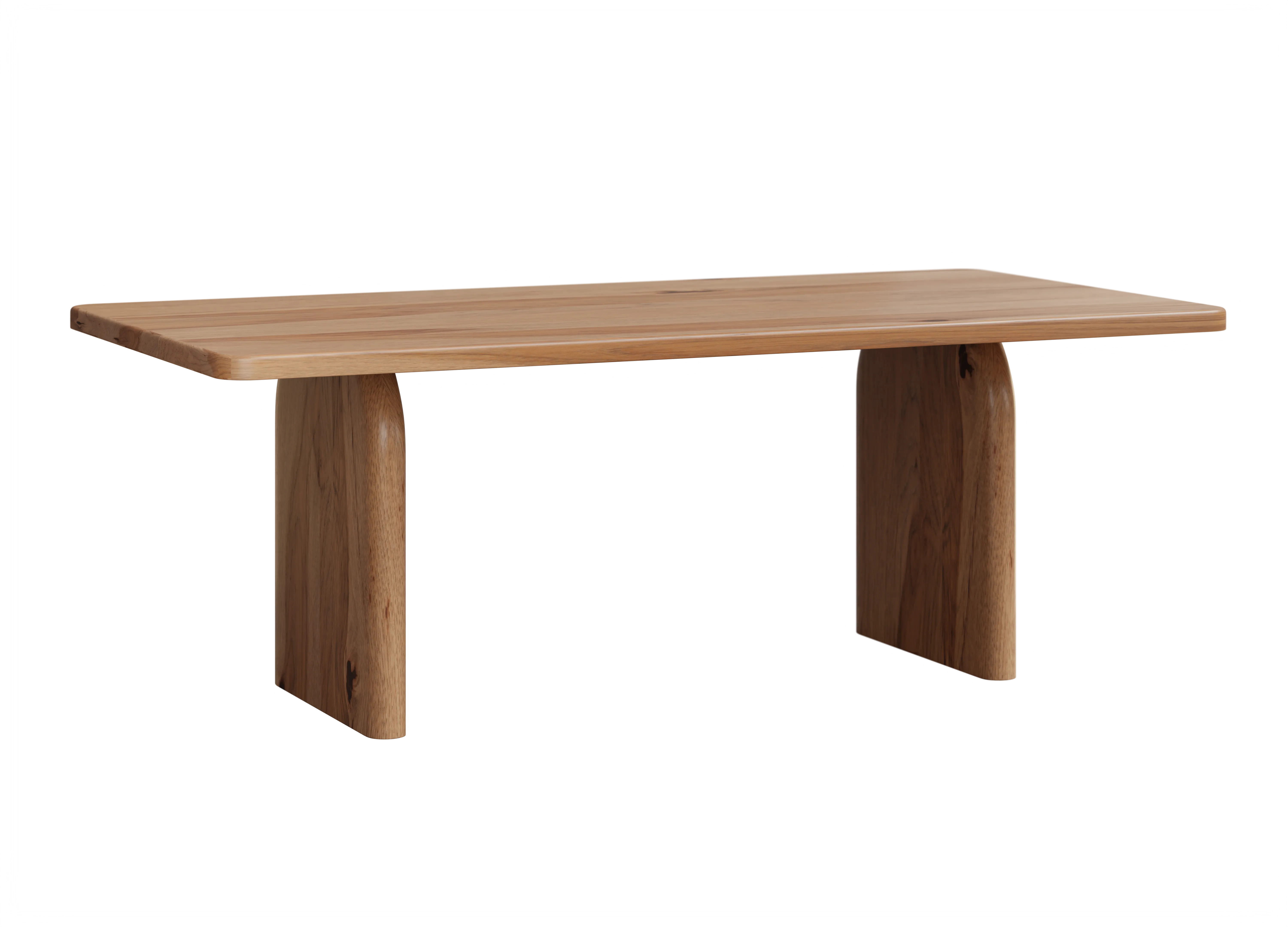 Amish Durham Trestle Solid Hardwood Dining Table - No, , , , , Rustic Hickory, Double Time Amish Durham Trestle Solid Hardwood Dining Table - 281-411-QXYIB