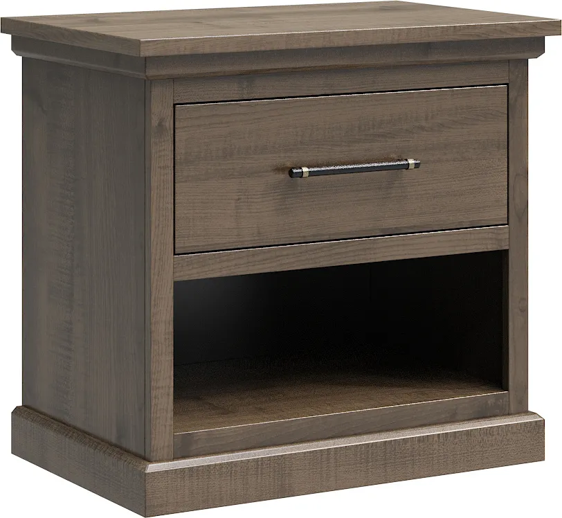Amish Santorini Solid Hardwood Bedroom 1-Drawer Nightstand - Amish Santorini Solid Hardwood Bedroom 1-Drawer Nightstand - 281-472-6342514A