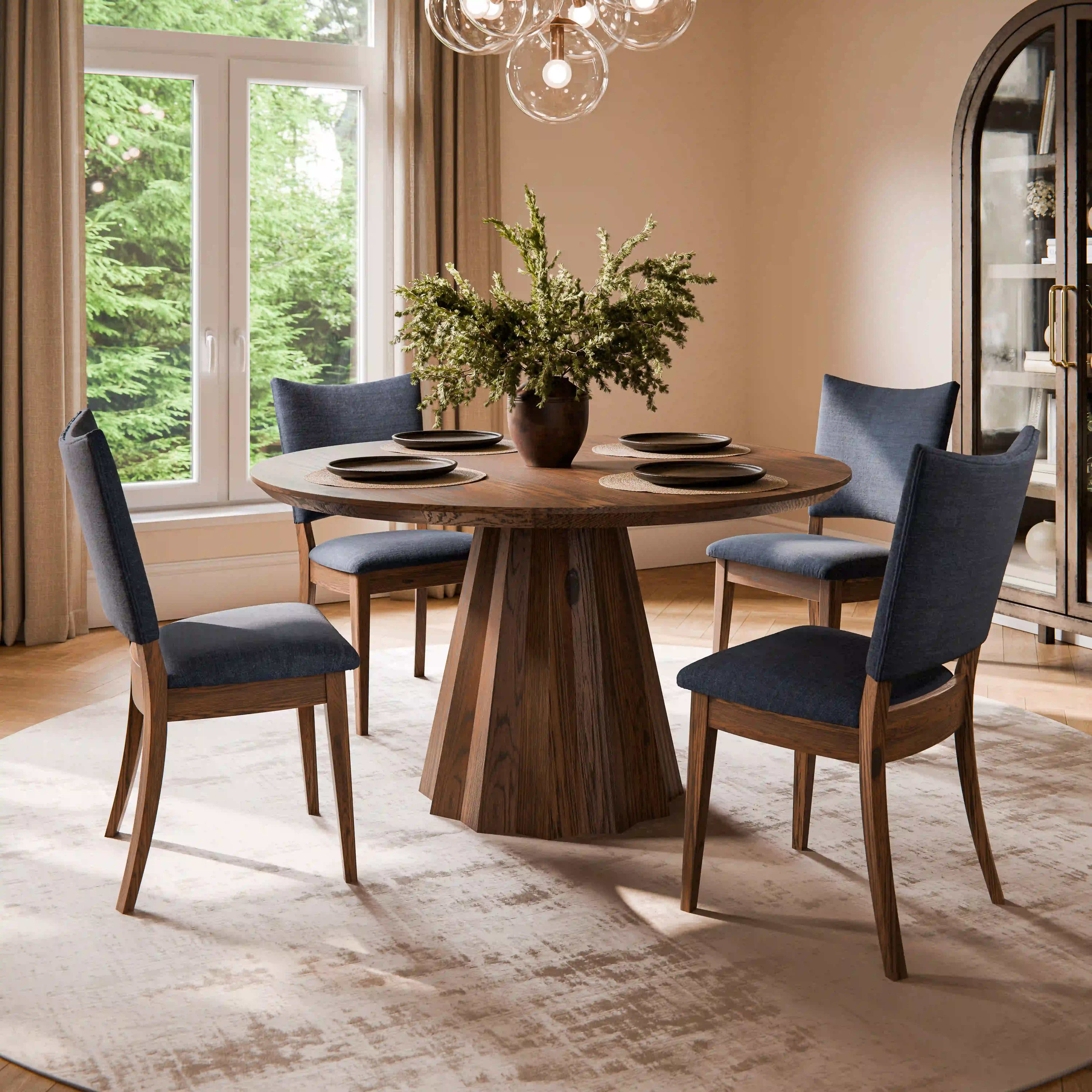 Amish Apex Solid Hardwood Dining Side Chair - Amish Apex Solid Hardwood Dining Side Chair - 281-515-XPZ