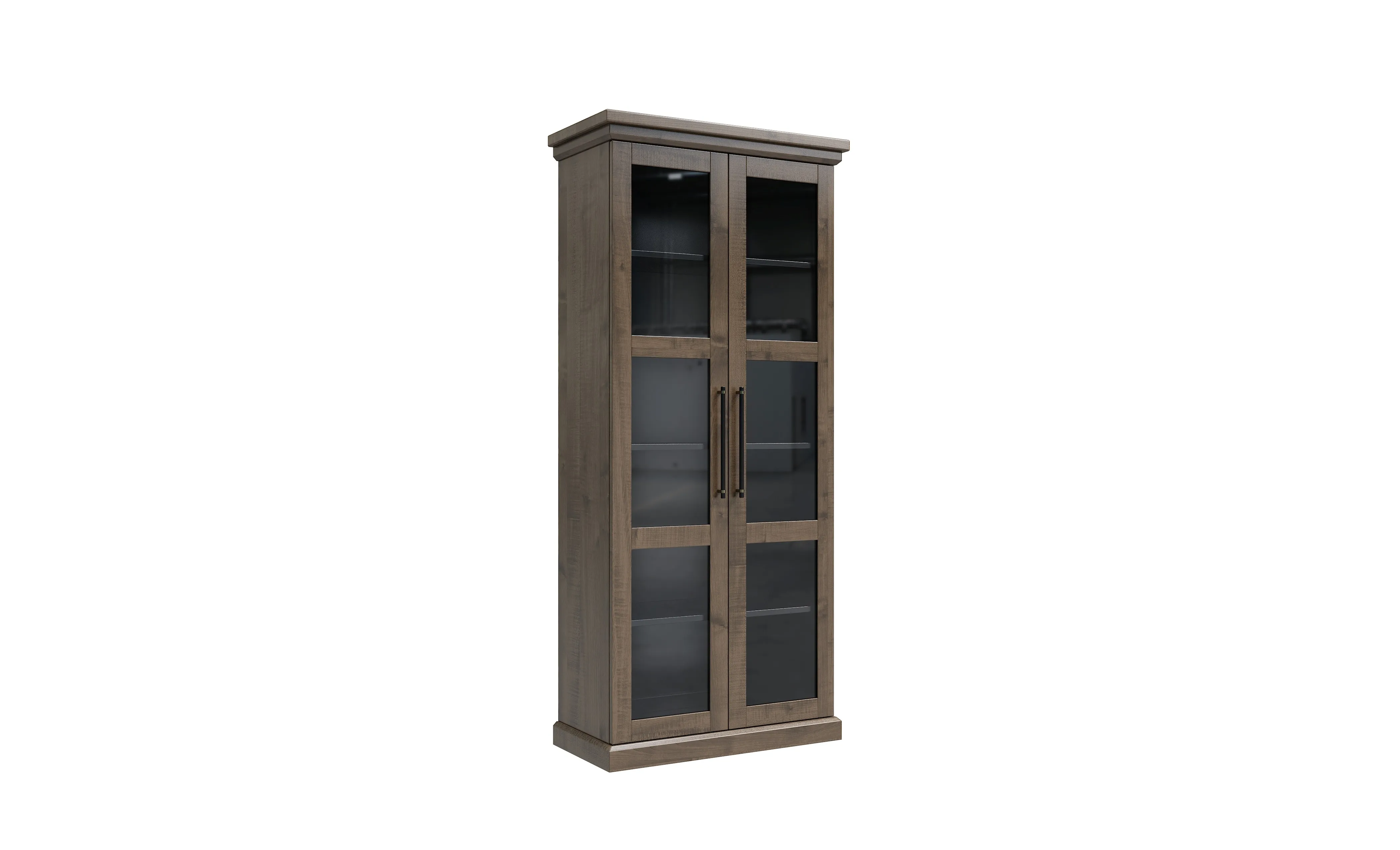 Amish Santorini Solid Hardwood Curio Cabinet - Amish Santorini Solid Hardwood Curio Cabinet - 281-518-694113