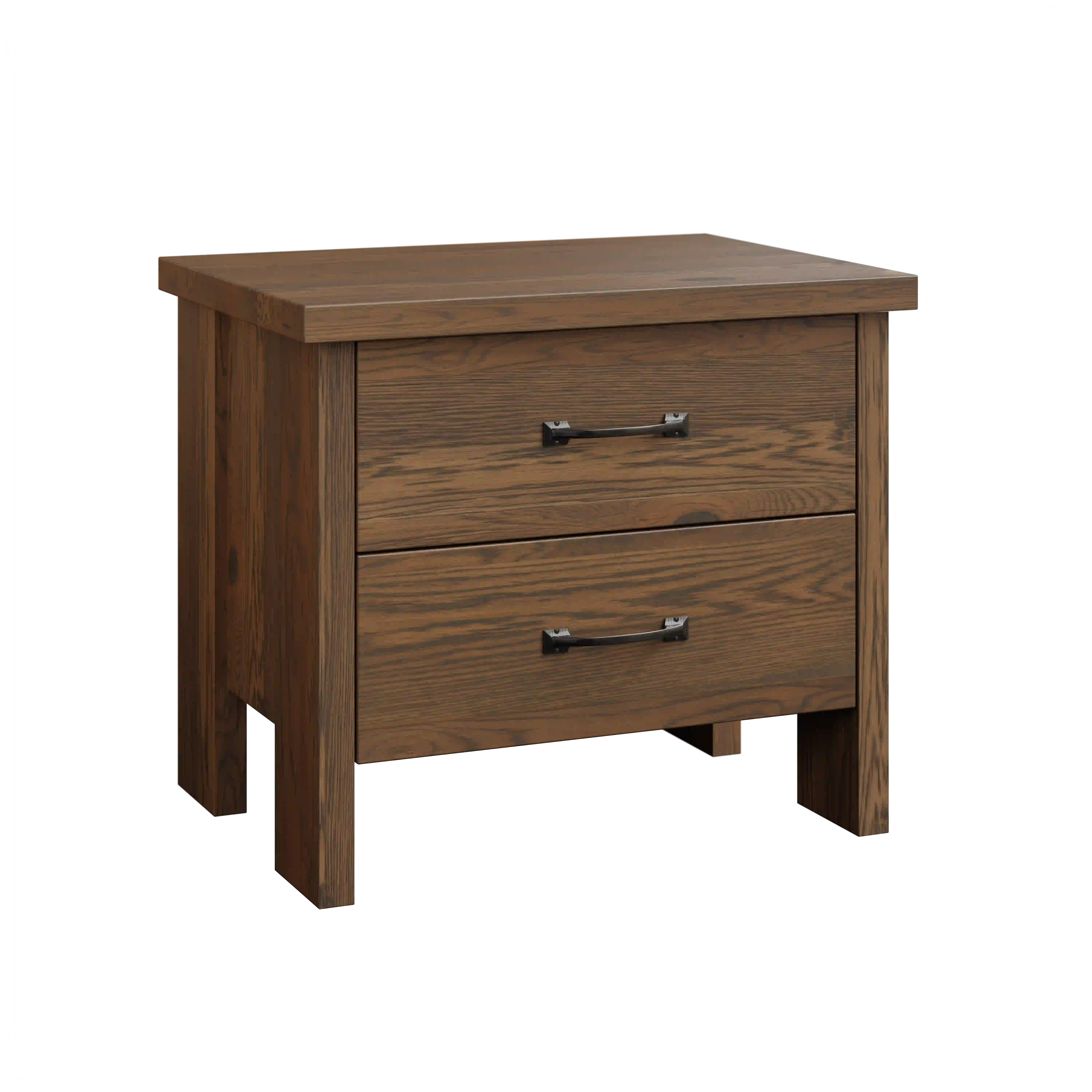 Amish Cheyenne Solid Hardwood Bedroom 2-Drawer Nightstand - Amish Cheyenne Solid Hardwood Bedroom 2-Drawer Nightstand - 281-528-595559