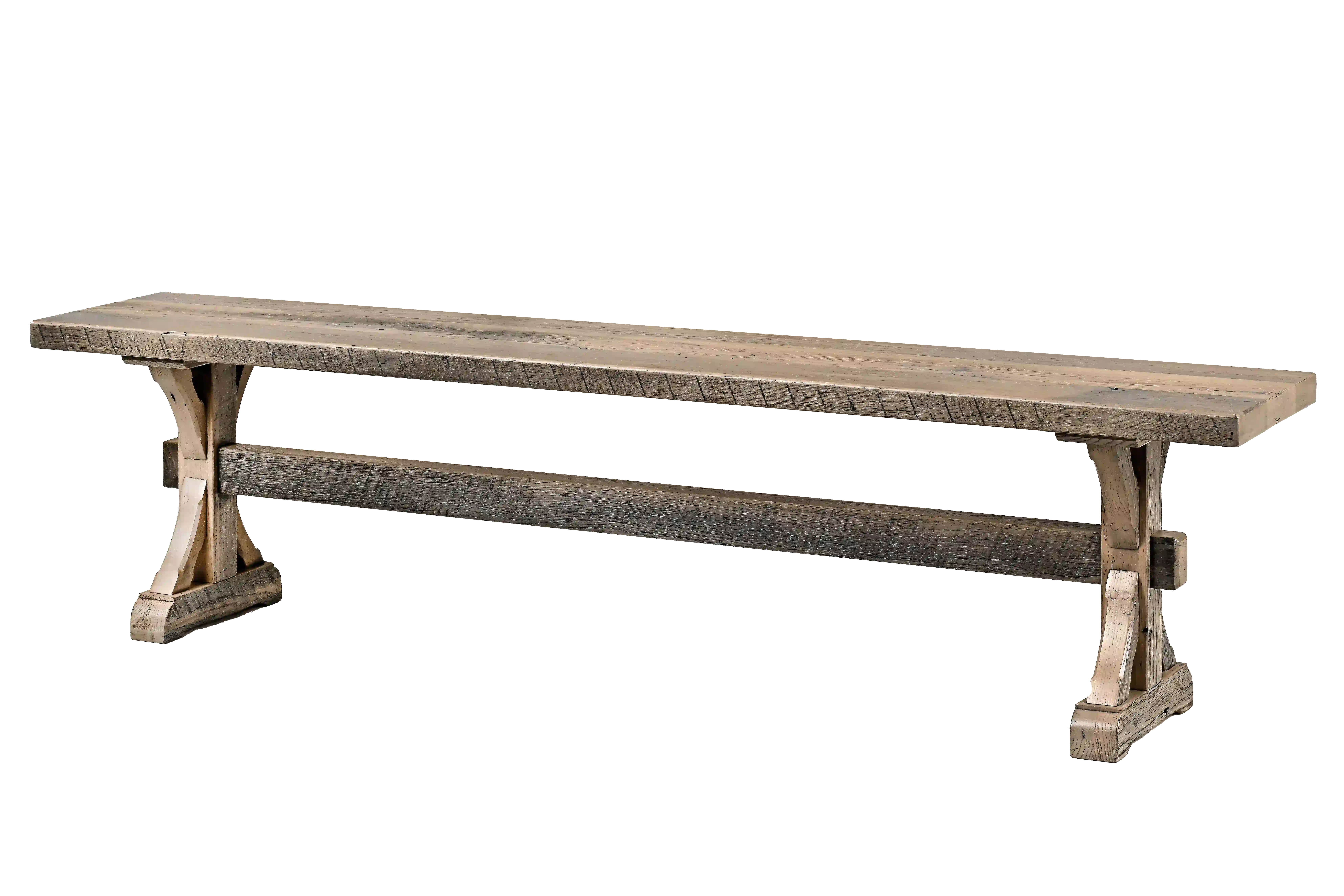 Amish Bristol Solid Hardwood Dining Bench - No, , 72", , , , , Barnwood, 3 Glaze Amish Bristol Solid Hardwood Dining Bench - 281-557-YBKZE