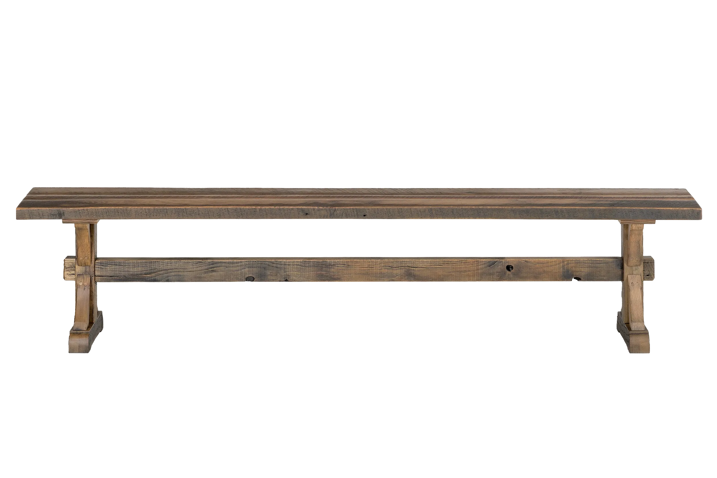 Amish Bristol Solid Hardwood Dining Bench - No, , 72", , , , , Barnwood, 3 Glaze Amish Bristol Solid Hardwood Dining Bench - 281-557-YBKZE