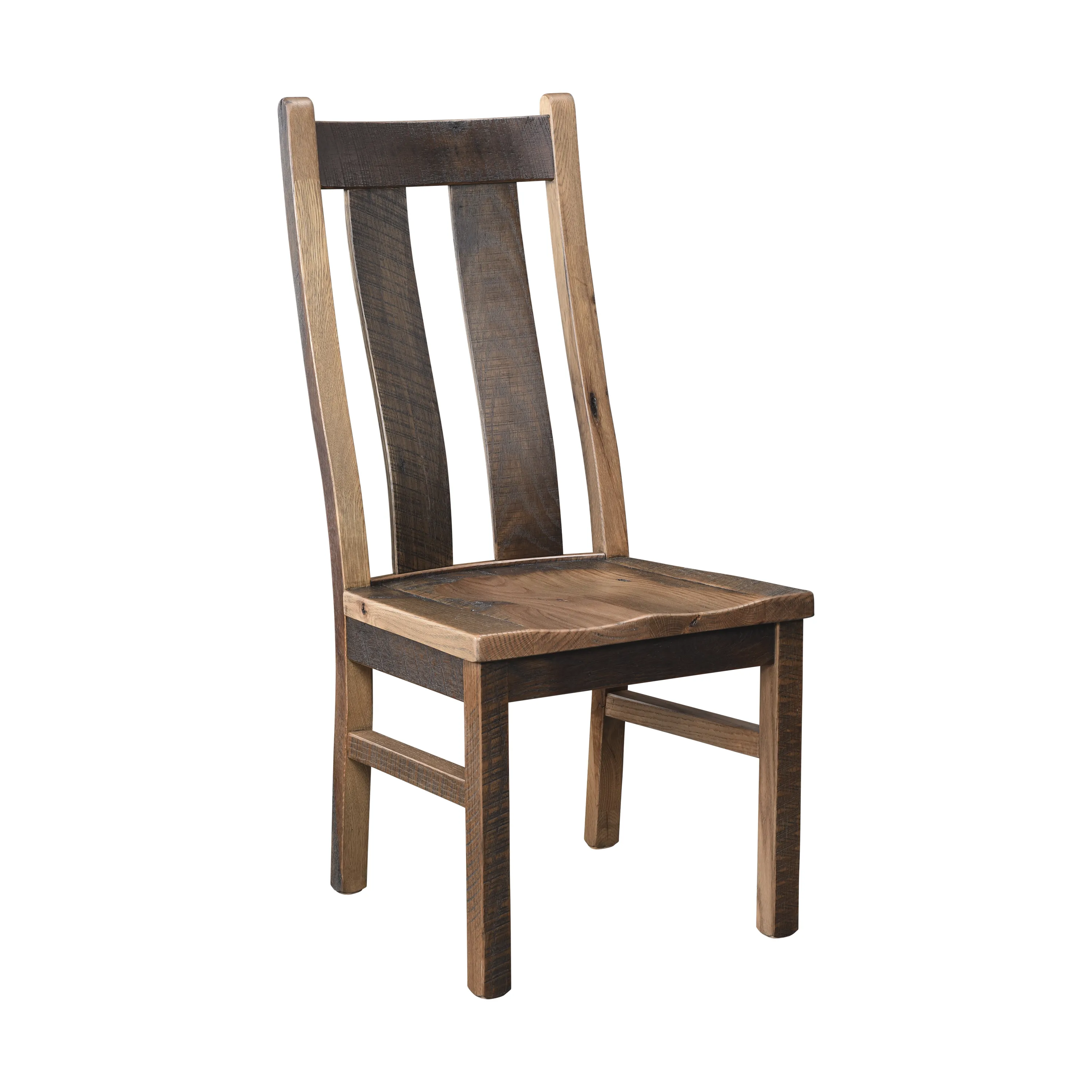 Amish Bristol Solid Hardwood Dining Side Chair - No, , , , , , , Barnwood, 3 Glaze Amish Bristol Solid Hardwood Dining Side Chair - 281-560-YPZ