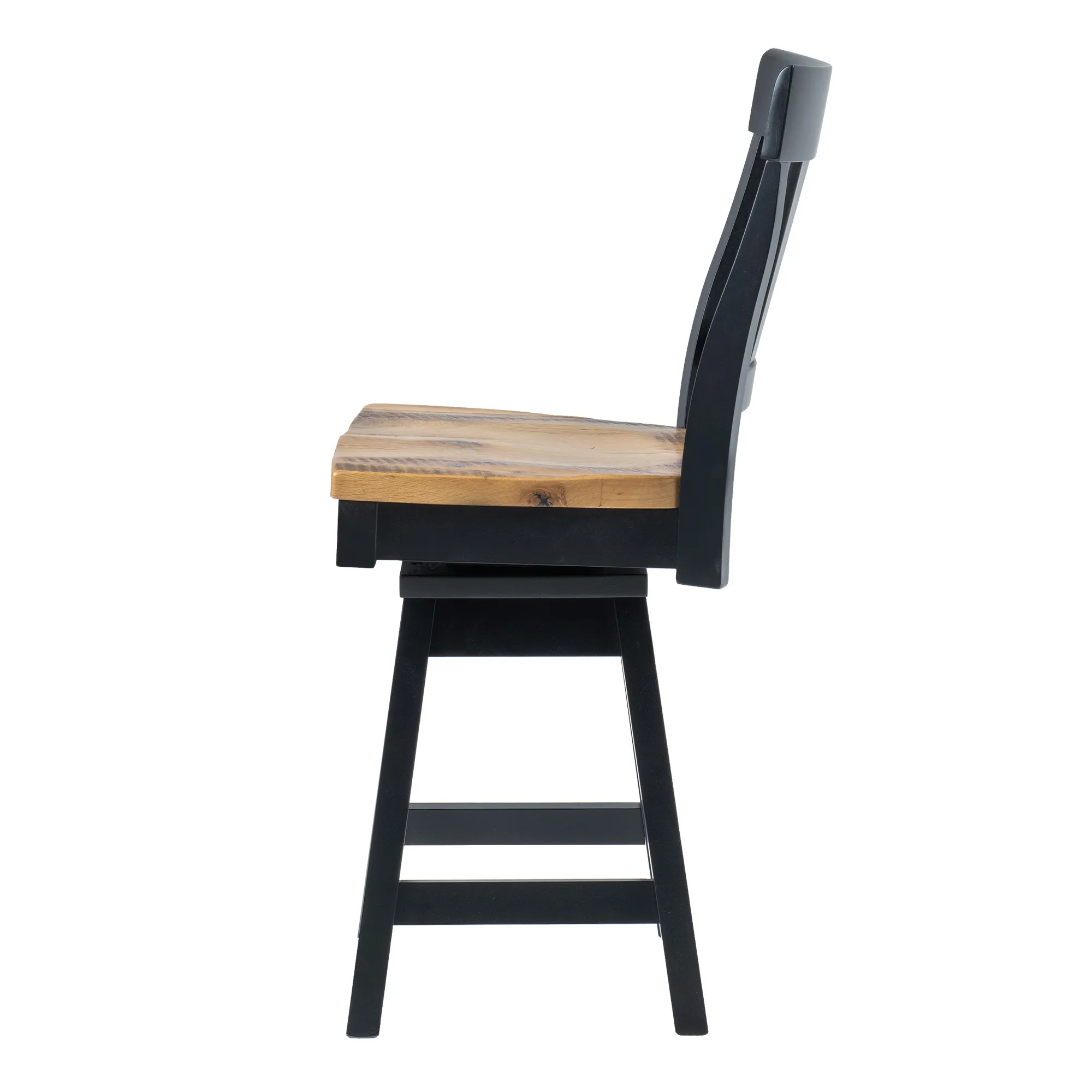 Amish Kimberley Solid Hardwood Counter Swivel Dining Side Chair - Amish Kimberley Solid Hardwood Counter Swivel Dining Side Chair - 281-567-ZHPZP