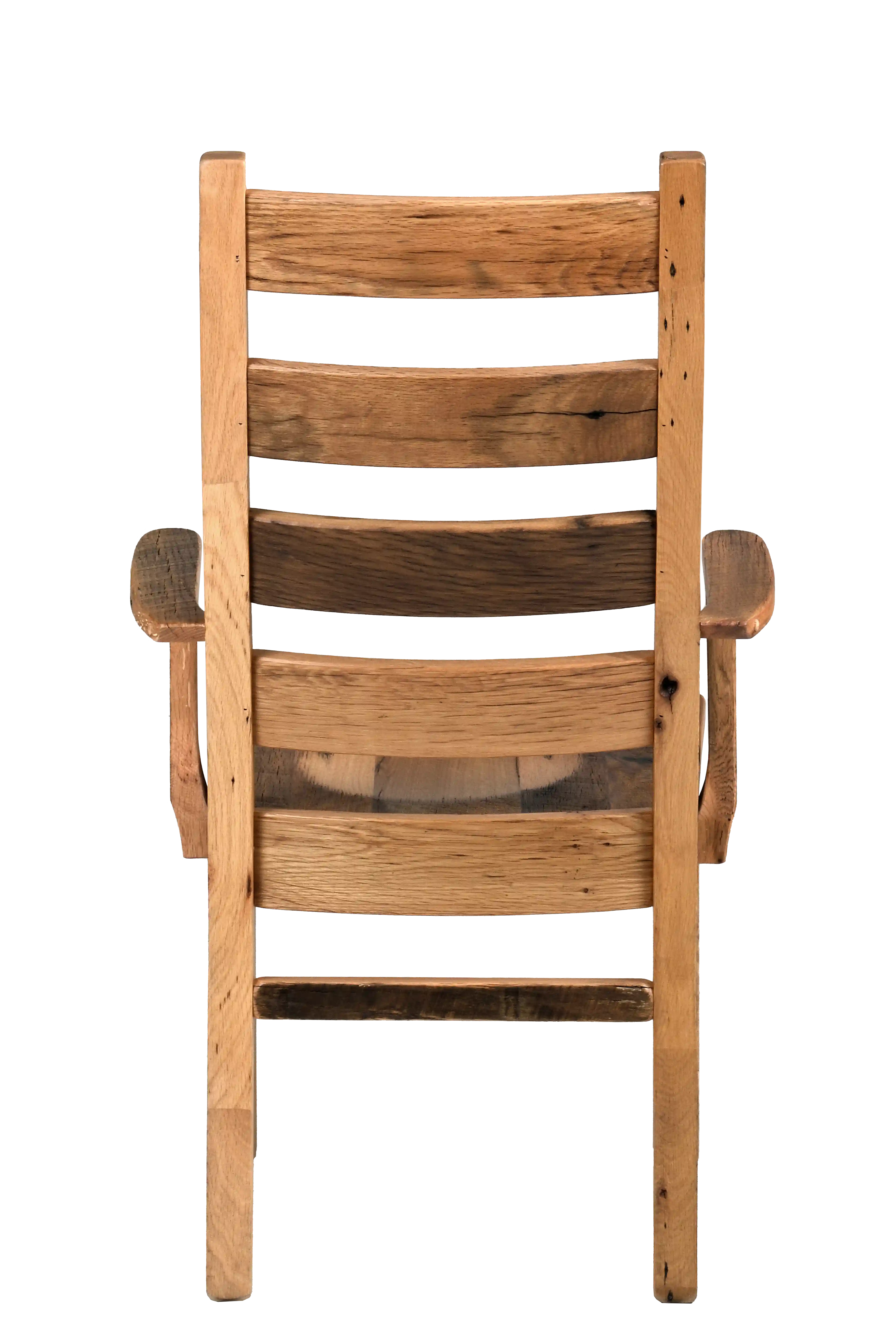 Amish Ladderback Solid Hardwood Dining Arm Chair - Amish Ladderback Solid Hardwood Dining Arm Chair - 281-568-IXZ
