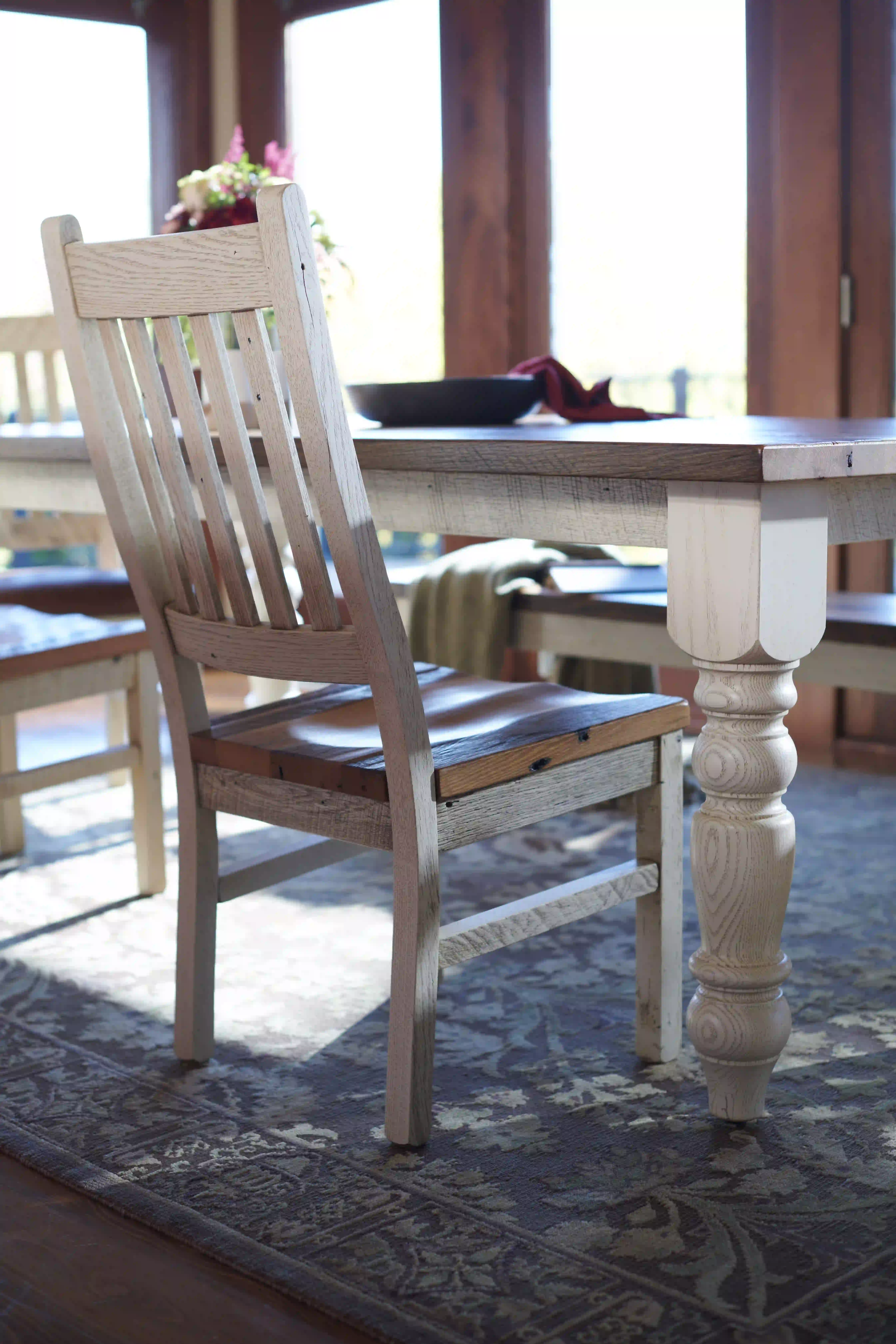 Amish Farmhouse Solid Hardwood Dining Side Chair - Amish Farmhouse Solid Hardwood Dining Side Chair - 281-576-CEPZ