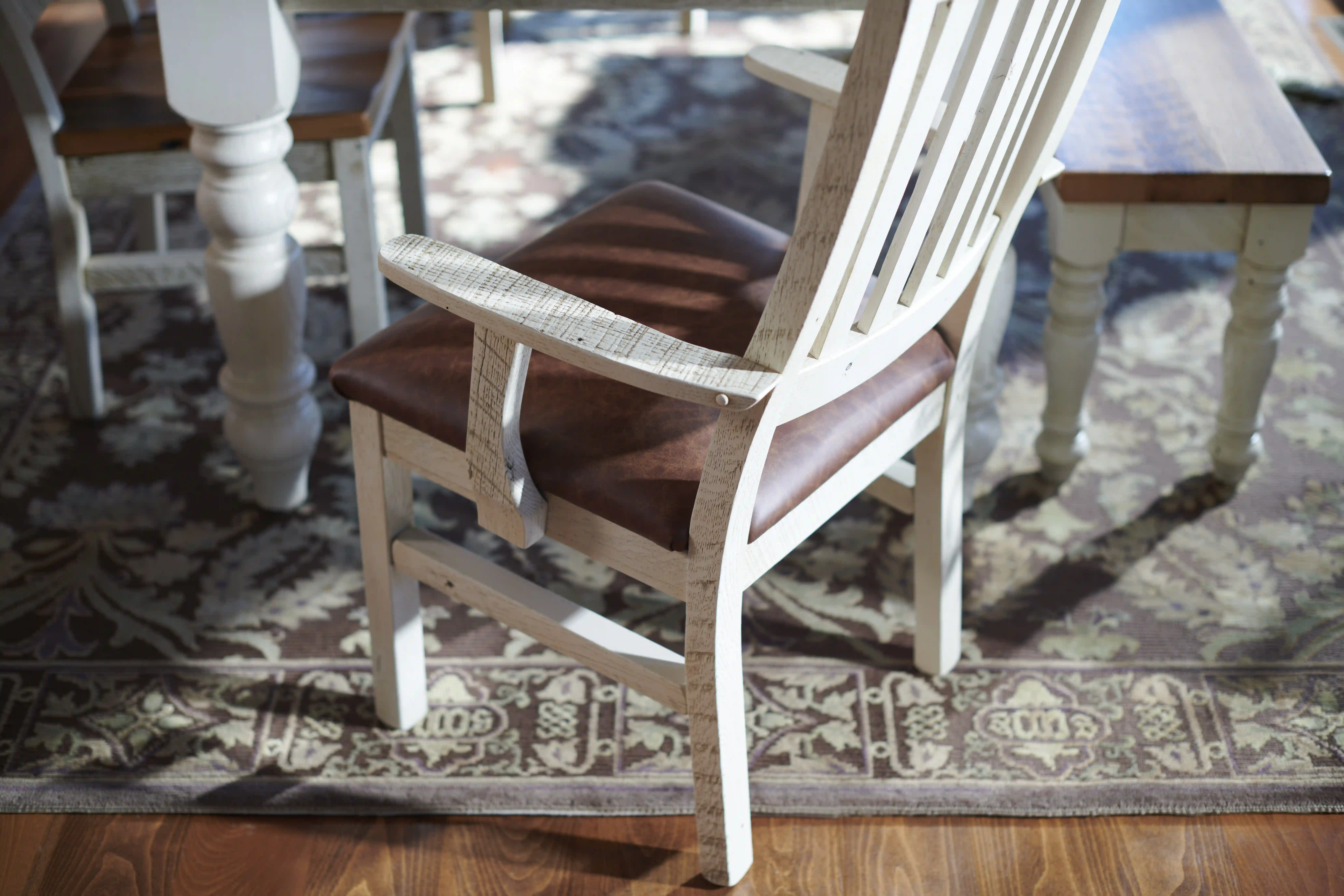 Amish Farmhouse Solid Hardwood Dining Arm Chair - Amish Farmhouse Solid Hardwood Dining Arm Chair - 281-576-CEXZ