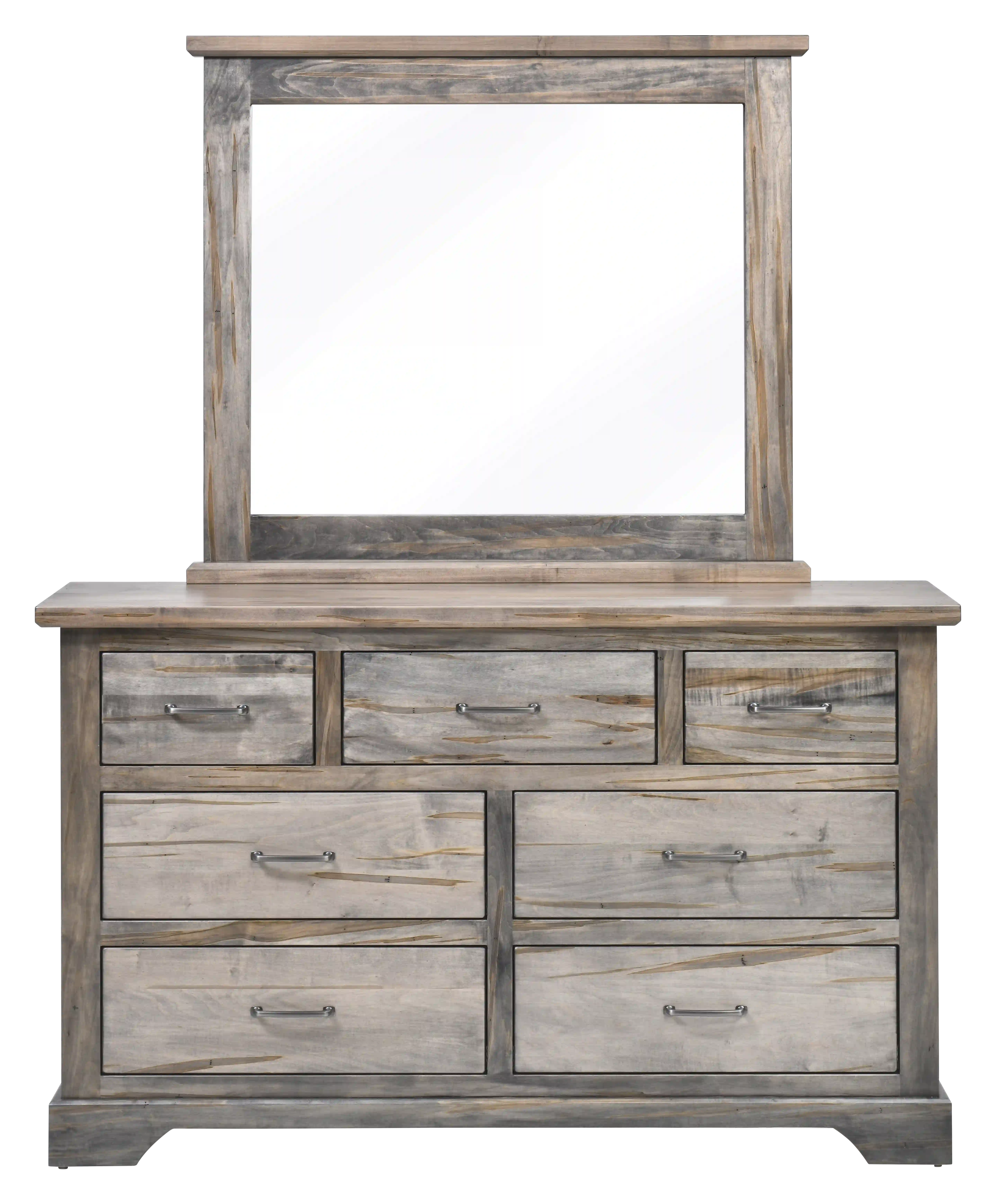 Amish Kimberley Solid Hardwood Bedroom Dresser Mirror - Amish Kimberley Solid Hardwood Bedroom Dresser Mirror - 281-630-HJ