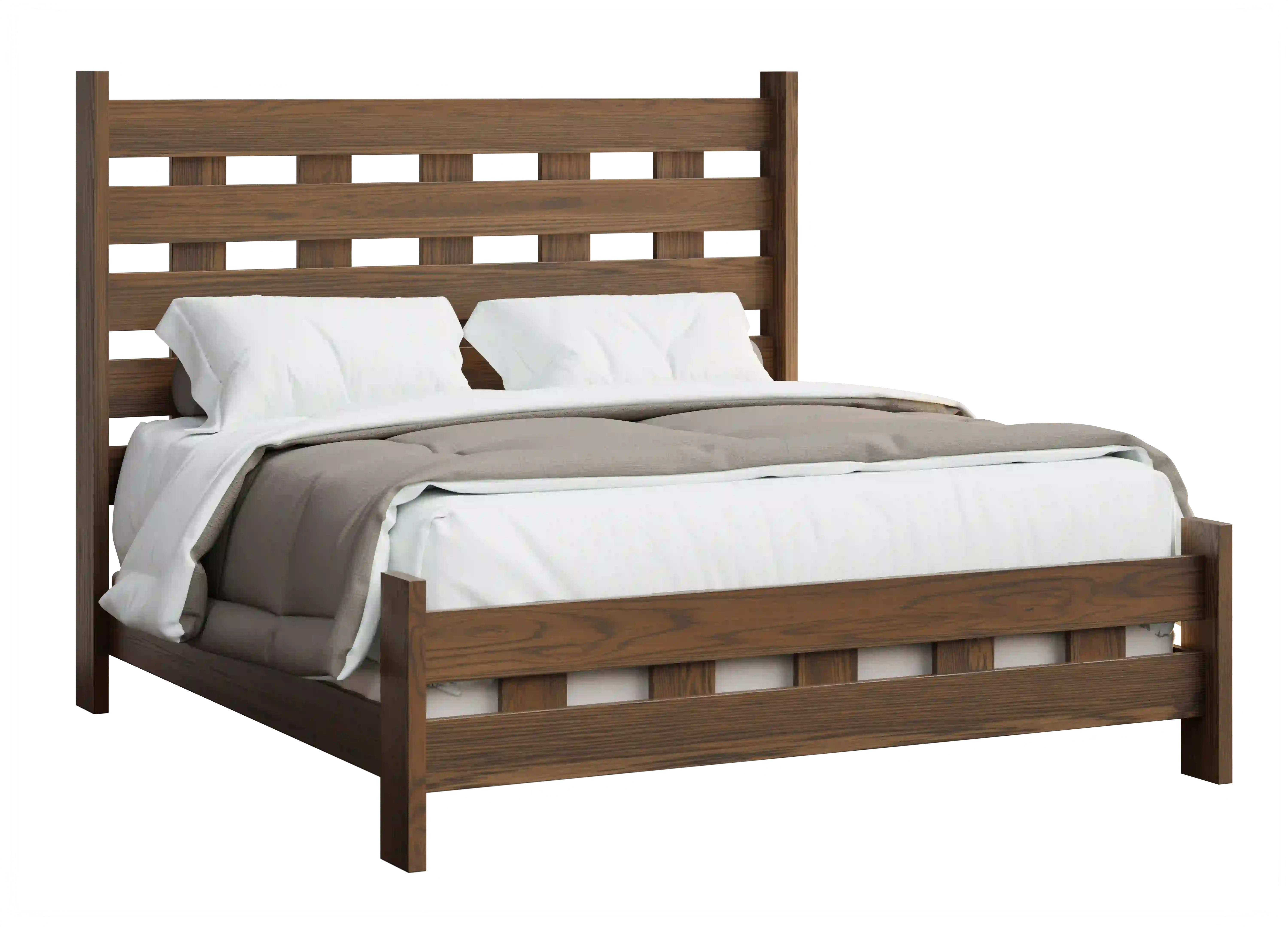 Amish Cheyenne Solid Hardwood Bedroom Bed - Amish Cheyenne Solid Hardwood Bedroom Bed - 281-ZEBVBKKB-H