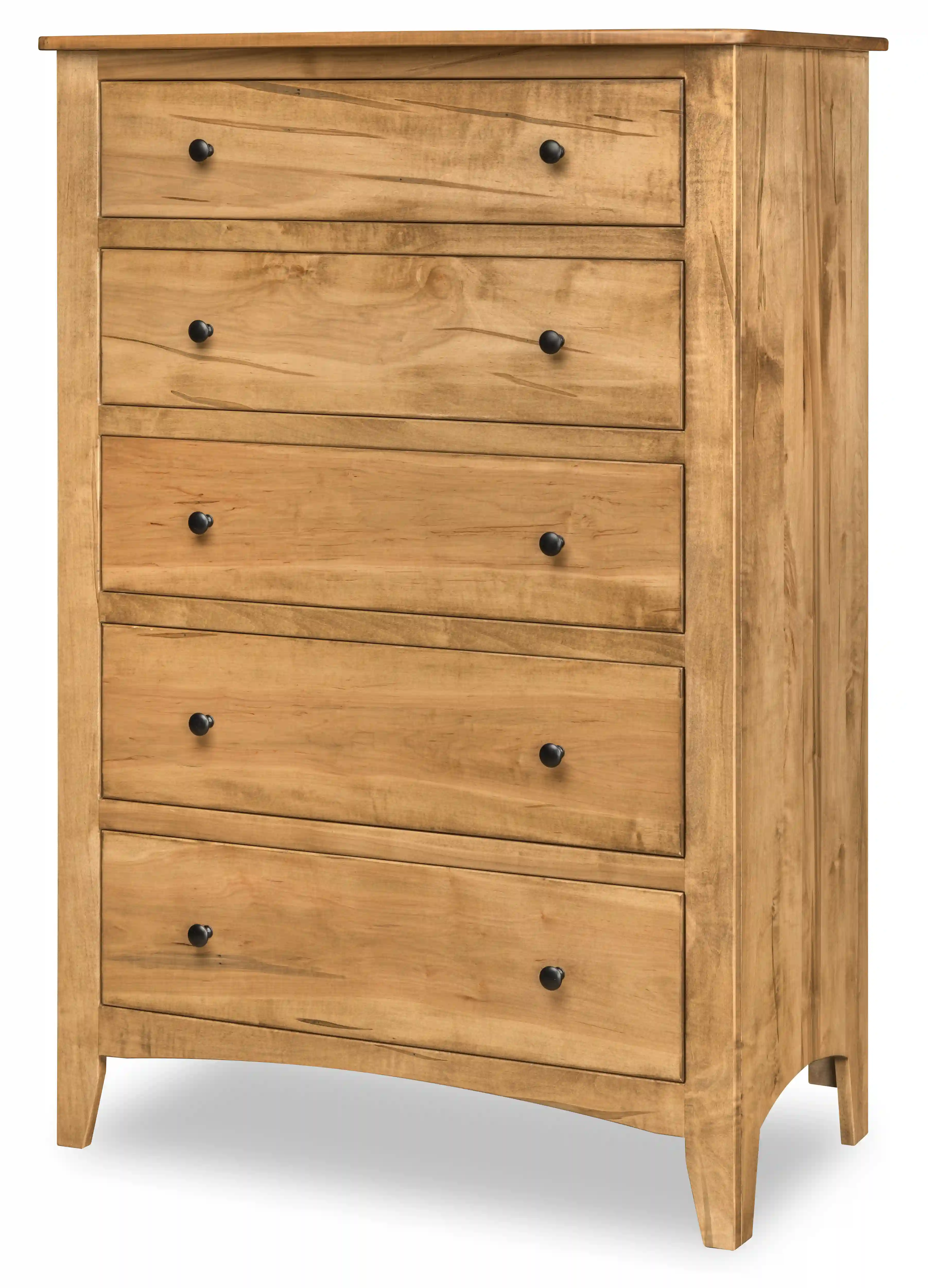 Carlston Tall Chest - No, , , , , Wormy Maple, OCS116 Harvest, Black Knobs, 53005-FB, Black Knobs, 53005-FB Carlston Tall Chest - 310-O-355