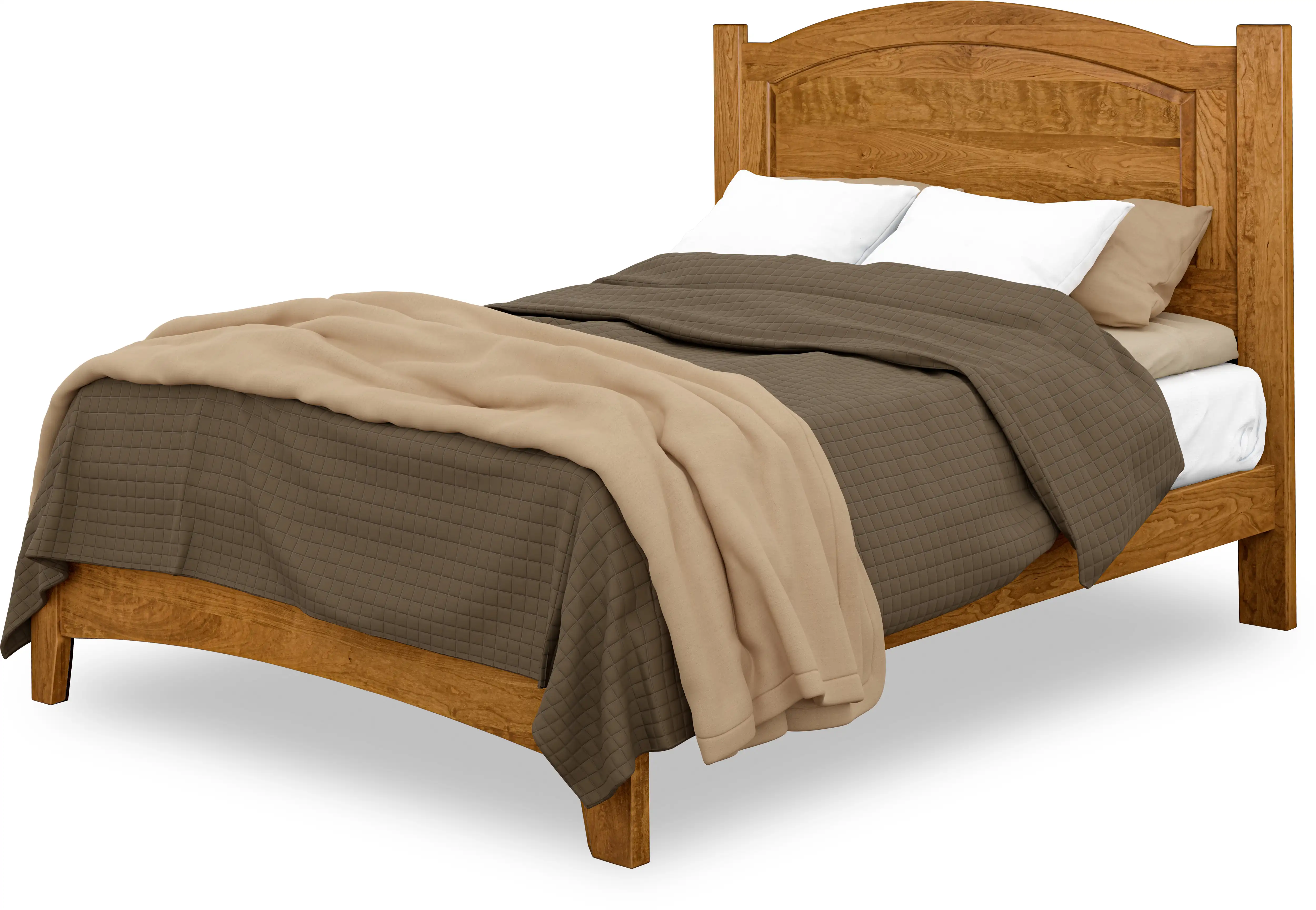 Carlston Bed - Sap Cherry, Medium Walnut, Queen Carlston Bed - 310-O-YBA