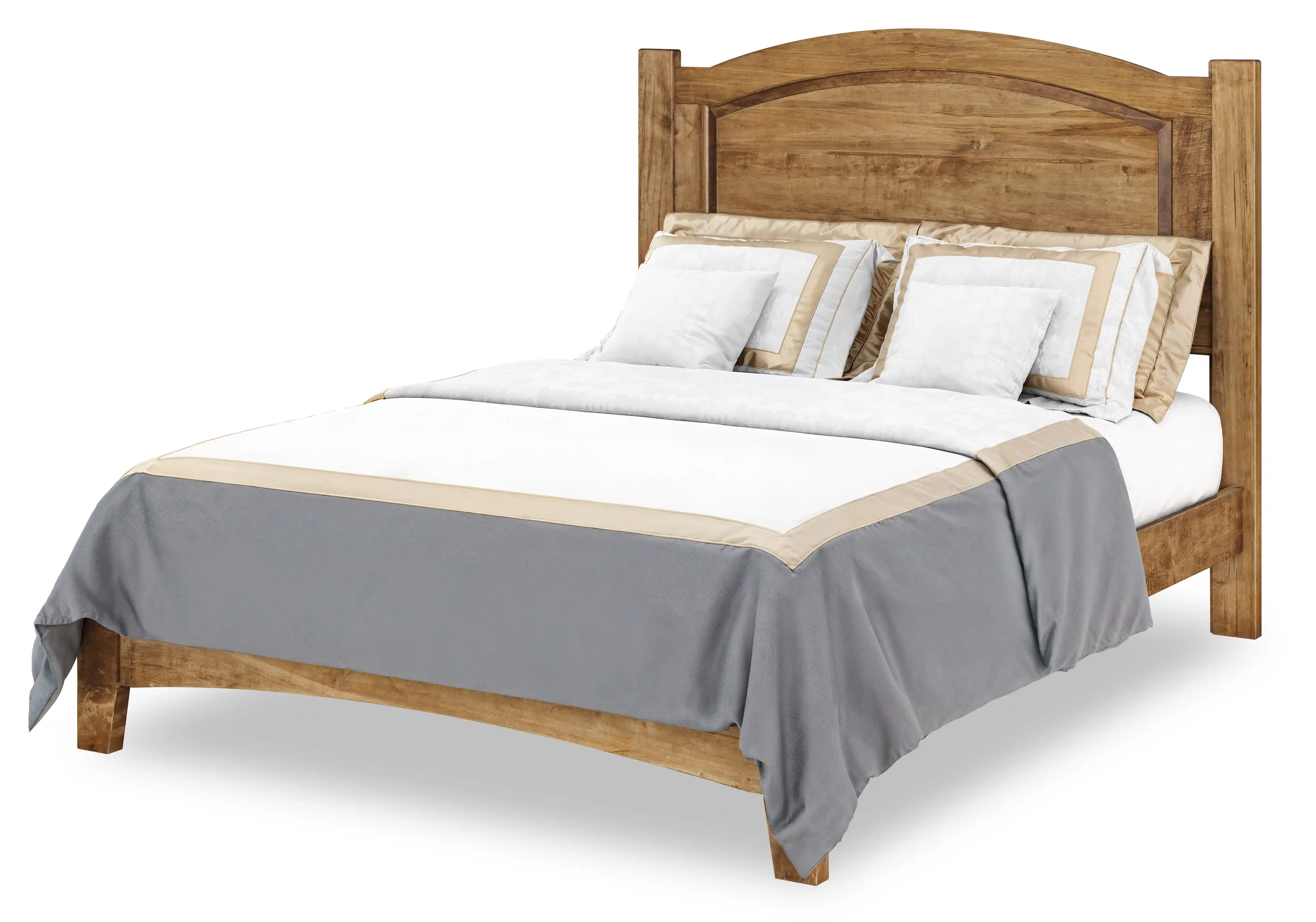 Carlston Bed - Wormy Maple, FC42000 Almond, Queen Carlston Bed - 310-O-YBA